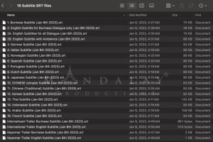 Myittar Subtitles Localization